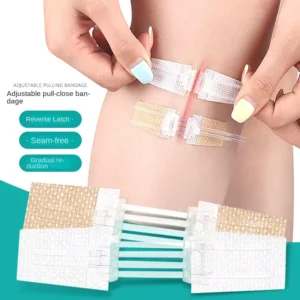 Self Adhesive First Aid Wound Care Dressings Painless Zip Stitch Sutures Laceration Repair Adhesive Bandages for Emergency Wound
