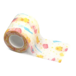 Self Adhesive Horse Cat Dog Non woven Fabric Printed Veterinary Tape Elasticated Bandage for Animals
