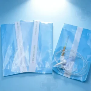 Self Adhesive Medical Disposable Sterilization Pouch Transparent Film Paper Plastic Material Tear Resistant for