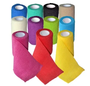 Self Adhesive Medical Elastic Cohesive Bandage Breathable High Visibility Tape 4.5m Length Class I