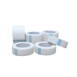 Self Adhesive Medical Perforated Breathable Microporous Non woven Paper Masking Tape Roll