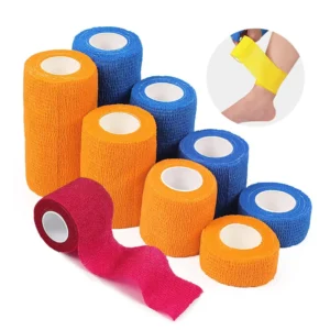 Self Adhesive Medical Wrap Cohesive Non Woven Bandage for First Aid & Clinical Use