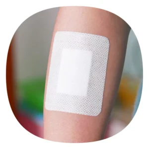 Self Adhesive Non Woven Bordered Gauze Island Dressing With Absorbent Pads Surgical Wound Dressing