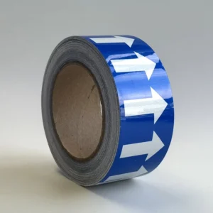 Self Adhesive PVC Flow Identification Directional Arrow Tape Reflective Floor Marking Laminated Vinyl for Masking Purpose
