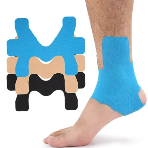 Self Adhesive Pre cut Spandex Muscle Patch Elastic Compression Rebound Breathable Ankle Bandage for Sports Protective Use Gym