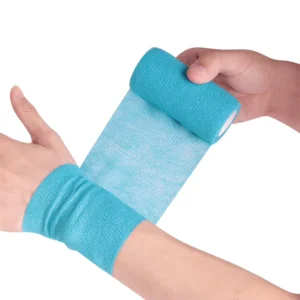 Self Adhesive Tensoplast Elastic Bandage Tape Medical Cotton Nonwoven Custom logo Printed Cohesive Bandage