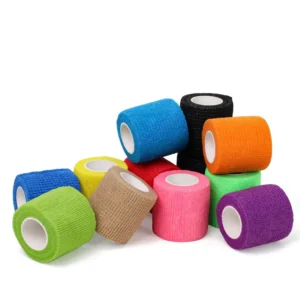 Self Adhesive Wrap Cohesive Bandages Medical Tape Adhesive Flexible Breathable First Aid Non Woven Rolls Stretch Athletic Ankle