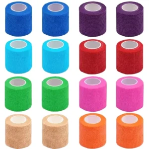 Self Adhesive cotton Bandage Wrap 4.5m Length Breathable Elastic Cohesive Athletic Sports Tape for Wrist Sprain Protection