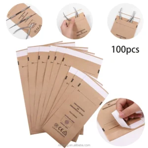 Self Sealing EO Steam Sterilization Pouch Medical Grade Kraft Paper Disinfection Bag Dental Nail Beauty Instruments Packaging