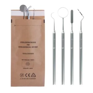 Self-Sealing Steam EO Disinfecting Autoclave Kraft Paper Pouches Dentist Tools Nail Art Supplies CE ISO13485