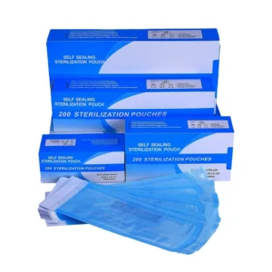 Self Sealing Sterilization Pouch 200pcs Per Box Medical Grade Sterile Bags for Dental Instruments