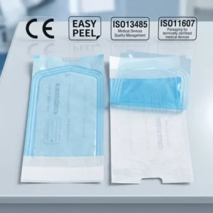 Self Sealing Sterilization Pouch for Dental Instruments Tyvek Paper CE ISO13485 Autoclave Safe