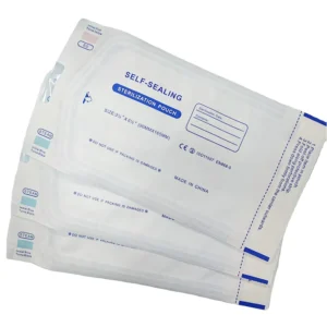 Self Sealing Sterilization Pouch of 60gsm/70gsm Medical Grade Paper Green/Blue Medical CPP PET Compound Film with CE