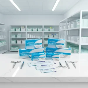 Self Sealing Triple Band Seal Sterilization Pouches Autoclave Sterilizer Bags Pouch Paper CE ISO13485 Certified Blue for Dental