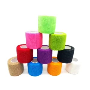 Self Sticky Adhesive Non Woven Elastic Cohesive Bandage with OEM