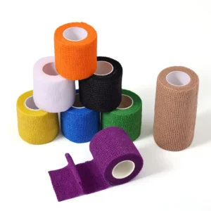 Self adhesive Bandage Waterproof Medical Flexible Colorful Bandage Tape Non Woven Light Elastic Adhesive Bandages