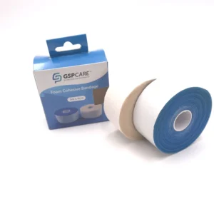 Self adhesive PU Foam 4cm*3m Customized MSDS 24 Sports Protection Bandage 4m Length custom Size Class I 0 KN M