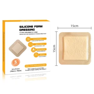 Self adhesive Silicone Dressing With Foam Pad for Wound Care Family Daily Use
