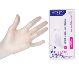 Semi permanent Tattooing Disposable Gloves Hygienic Protective Eco friendly Elastic PVC Transparent Non slip Design Beauty Care