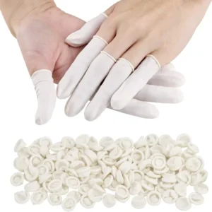 Semiconductor Industry Cleanroom Use Anti Static Powder Free Latex Finger Cots for Wafer Handling and Precision Protection