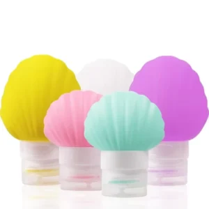 Shells Shape Empty Bottle Travel Container Accessories Portable Leak Proof Silicone Shampoo and Conditioner Bottles for Travel