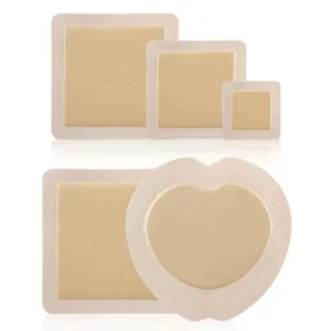 Silicone Foam Dressing Soft Silicone Adhesive Waterproof Breathable Latex Free for Pressure Ulcers Surgical Wounds
