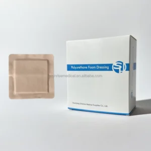Silicone Foam Dressing with Border Waterproof Wound Care Bandage CE Certified Class I Medical Adhesive F04