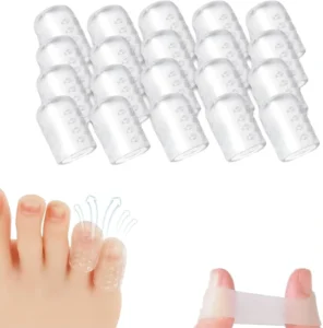 Silicone Toe Cap Protector Gel Guard Sleeve Tube Cushion Bunion Relief Soft Covers Breathable Anti Friction Support