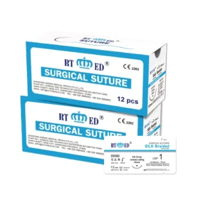 Silk Non-absorbable Surgical Suture Needle Medical Suture Manufacturer in China
