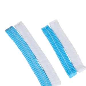 Single Double Elastic Clip Disposable Nonwoven Medical Cap Shoe Cover Bouffant Hat with Mob Cap Head Cover