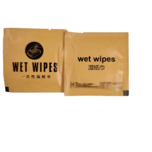 Single Pack Eco Friendly Antibacterial Mini Wet Wipes Disposable Scented Pocket Sized Lint Free for Travel Airline Gym