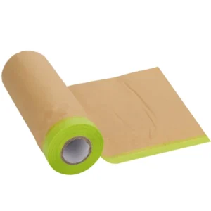 Single Sided Kraft Paper Acrylic Adhesive Masking Material Oil Resistant
