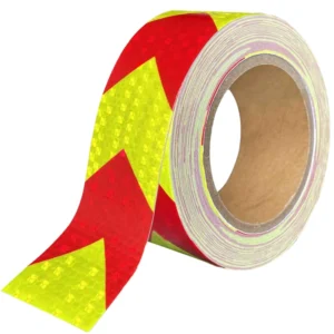 Single Sided Reflective Warning Tape With Acrylic Adhesive for Outdoor Road and Vehicle Marking