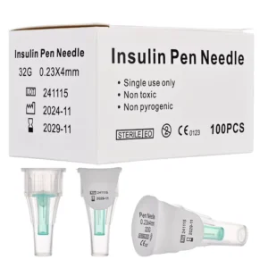 Single Use Safety Insulin Pen Needles 32G 4mm for Dog Veterinary Use