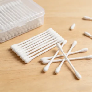 Single Use Sterile Medical Cotton Swabs Fiber Tipped Applicators for Clinical Oral and Throat Swab