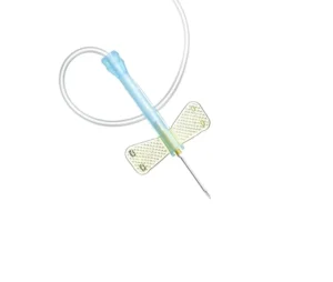 Sizes 21G 23G Safety Lock Single Wing Hypodermic Blood Butterfly Safety Needles Scalp Vein Set