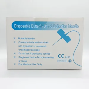 Sizes 21G 23G Safety Two Wing Hypodermic Blood Butterfly 4 Needles Scalp Vein Set Adapter Veterinary Use ISO