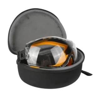 Ski & Snowboard Goggle Case Heavy-Duty EVA Hard Shell Box Pouch Bag with Anti-Fog Protection Case Only