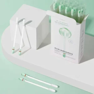 Skin Friendly Disposable Liquid Filled Makeup Remover Cotton Swab Individually Wrapped