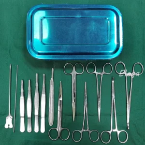Small Surgery Box 14pcs Minor Surgery Set Surgical Stainless Steel Instrument Kits
