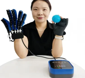 Smart Electric Hand Rehabilitation Robot Gloves USB Rechargeable Finger Exercise Training Device for Stroke Hemiplegia Hand