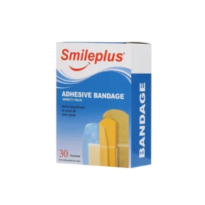 Smileplus Medical Wound Plasters Assorted Sizes Elastic Waterproof PU Foam Band-Aid CE Certified for Small Wounds