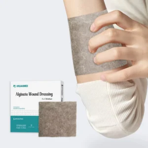 Soft Bacteriostatic Silver Calcium Alginate Dressing Medical Advanced Wound Dressing Alginate Ribbon Dressing