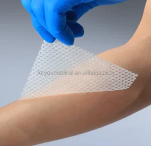 Soft Silicone Wound Contact Layer Transparent Open Mesh for Wound Care