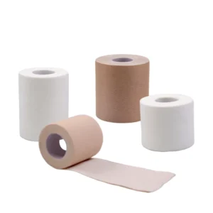 Soft Skin Friendly Surgical Cotton Fabric Tape with CE Certification for Wound Dressing Fixation