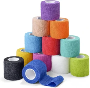 Solid Color Pet Self Adhesive Wrap Bandage Nonwoven Breathable Elastic Bandage Waterproof Easy Tear Elastic Bandage for Sports