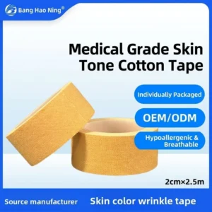 Source Factory OEM ODM Medical Grade Skin Tone Cotton Tape Durable Hands Feet Crack Treatment Adhesive Bandages