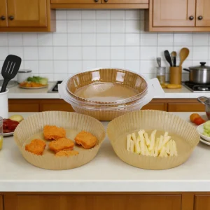 Special Oil Absorbing Paper Tray for Air Fryer Anti Oil and Non Stick Circular Square Heat-resistant Paper Baking Pad Paper
