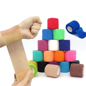 Sport Tape Self Adhesive Bandage Breathable Cohesive Bandage Wrap Rolls Elastic Self-Adherent Tape for Stretch Athletic Wrist