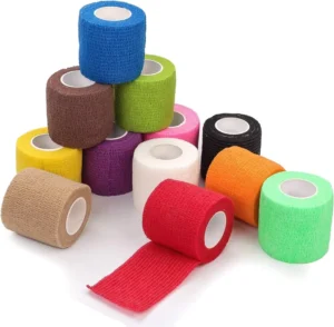 Sport Tape Self Adhesive Medical Tape for Sport Cohesive Bandage Wrap Rolls Athletic Tape Adhesive Bandage Wrap Vet Stretch Wrap